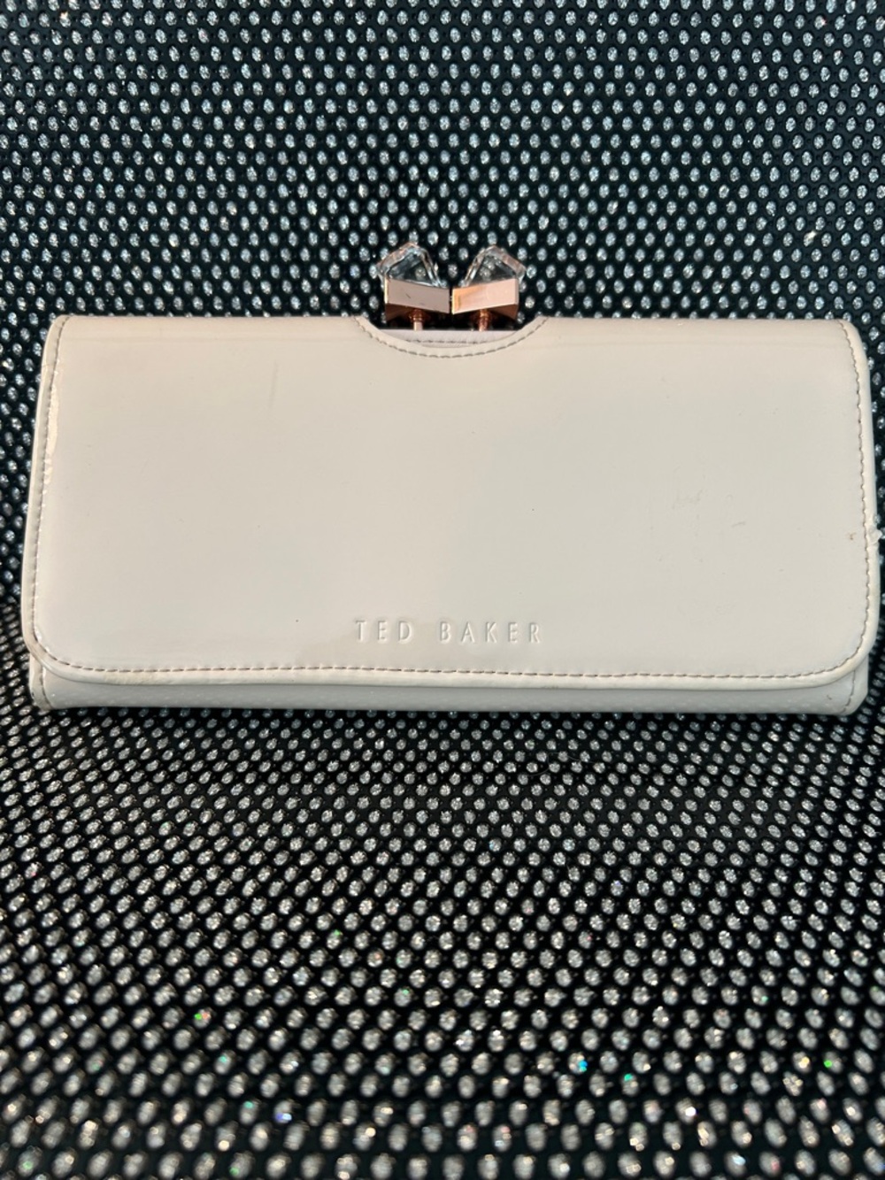 Ted Baker Cream Bow-Accent Wallet